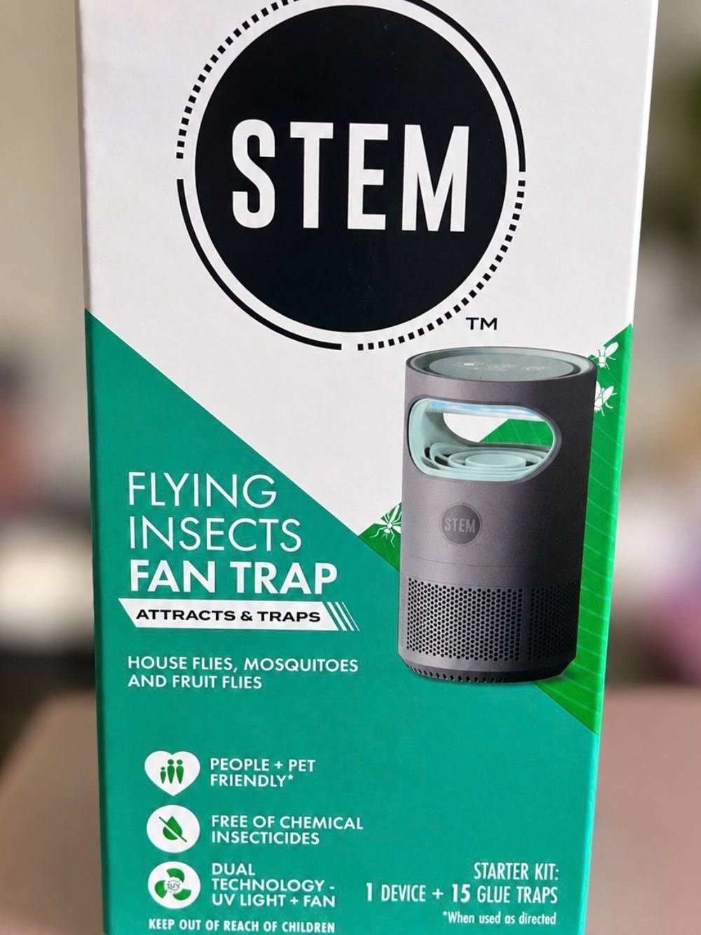 STEM Flying Insects Fan Trap Starter Kit + 15 Glue Traps New